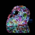 thumbnail image 4 of LmnLft Rainbow Colors Horror Skull with Prism LED Lights, Fun Colored Glowing Halloween Interior Decorations for Modern Spooky Home Decor and Parties, 4 of 9