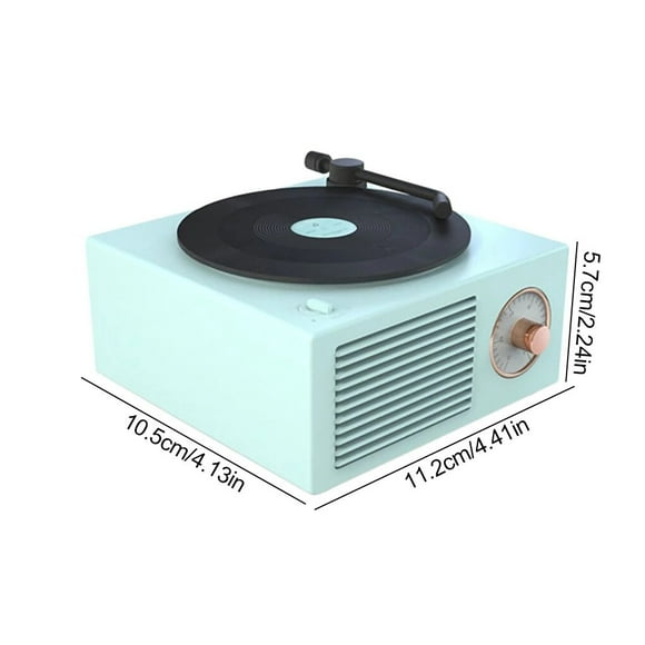 FREESTYLE NOK Tourne-Disque Haut-Parleur USB V5.0 Lecteur de Disques Stéréo Vintage Portable, Vert