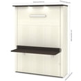 thumbnail image 7 of Atlin Designs 3 Piece  Queen Storage Wall Bed Set in White, 7 of 7