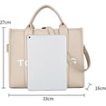 thumbnail image 3 of Bolsa de mano Tote Bag de gran capacidad color café, 3 of 3