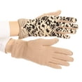 thumbnail image 2 of Sakkas Liya Classic Warm Driving Touch Screen Capable Stretch Gloves Fleece Lined - 1799-tan - L/XL, 2 of 4