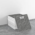 thumbnail image 3 of Waterproof Plastic Marble Tile,12pcs Self Adhesive Marble Tile for Wall,QZS Waterproof Shower Wall Panels,Back Splash Stick on Sheets,Gray, 3 of 6