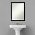 thumbnail image 2 of Amanti Art Beveled Bathroom Wall Mirror - Avon Frame Avon Black Narrow Outer Size: 20 x 26 in, 2 of 5