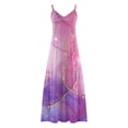 thumbnail image 4 of Qiopertar Robe d'Été Décontractée Imprimée Col en V Sans Manches à Bretelles en Solde Livraison Gratuite à Moins de 5$ jusqu'à 90 % de Réduction, 4 of 5