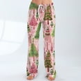 thumbnail image 6 of Women's Casual Fashion Christmas Pajama Pants, Long Sleepwear Trousers for Sports and Home Use, Comfortable and Soft Material for Nightwear and Lounging,Hot Pink,L, 6 of 6