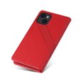 thumbnail image 5 of Feishell Case for Apple iPhone 13 6.1 inch,Premium PU Leather Magnetic Clasp Folio Flip Kickstand Shockproof Wallet ID Credit Card Slots Cash Pocket Phone Case,Red, 5 of 12
