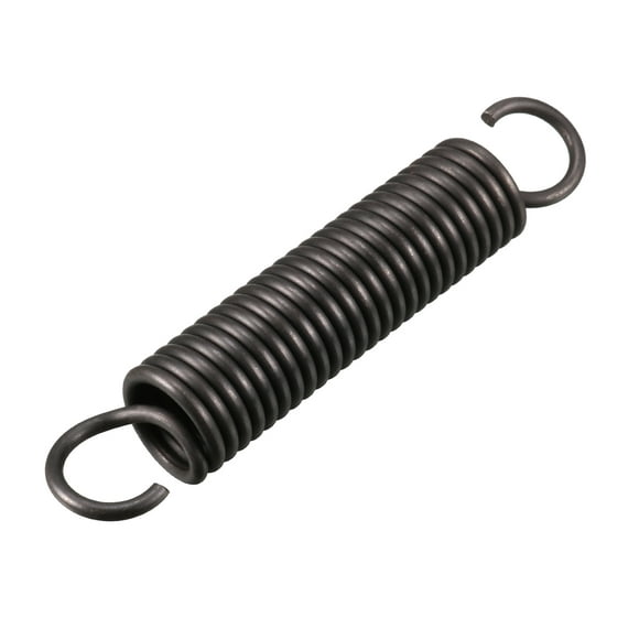 2.5mmx18mmx100mm Manganese Steel Tension Spring Black for Oven Door