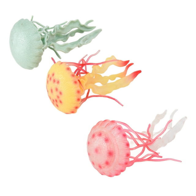 EOTVIA Jellyfish Model, Odorless Educational Jellyfish Figurines PVC Innoxious Simulation Jellyfish Decorations Durable For Nursery For Home For Kindergarten
