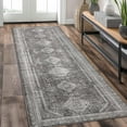 thumbnail image 1 of AIR-Runner Rug 3x7, Machine Washable Hallway Runner Rugs, Non Slip Low Pile Carpet at for Living Room Entryway Bedroom Kitchen and Corridor,Passage, Gray, 1 of 4