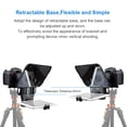 thumbnail image 4 of Telepromter Bestview T3 Mejorado Smartphone / Tablet / DSLR Cámara Teleprompter Prompter con anillo adaptador de lente de control remoto Soporta lente ultra gran angular para voz en el escenario Trans Besview Telepromter, 4 of 7