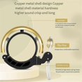 thumbnail image 4 of Bicycle Bell Retro Copper Bell Metal Clamp Safety Warning Alarm Gold, 4 of 5