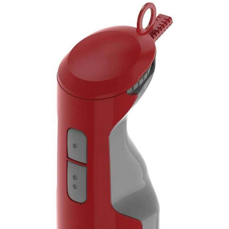 Oster Versatile Turbo Function Stick Mixer Hand Blender 250 Watt Turbo function Stainless Steel Shaft and Blade FPSTHB2610R Red Color