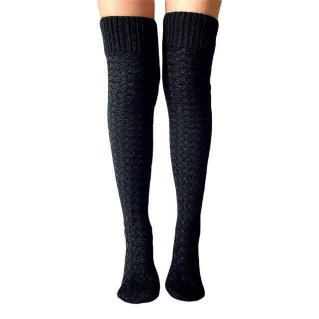 Txlixc Medias altas de muslo femenino, medias altas de rodilla, medias de punto Txlixc moda