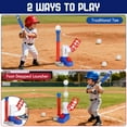 thumbnail image 5 of T Ball Set Toys for Kids Boys 3-5, Kids Baseball Toys Includes 6 Balls, for Age 3 to 6, Toddler Baseball Game Sports & Outdoors Toys, Auto Ball Launcher - Blue, 5 of 10