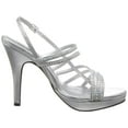 thumbnail image 2 of Touch Ups Women's Julie Platform Sandal, Silver Metallic, Size 10.5, 2 of 5
