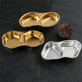 thumbnail image 5 of Basdi Dipping Bowl, Stainless Divided Dipping Bowl - 2-Compartment Condiment Tray for Vinegar and Soy Sauce | 304 Grade, Easy Clean, Elegant for Asian Cuisine and Dining, Asian Dipping Dish, A, 5 of 9