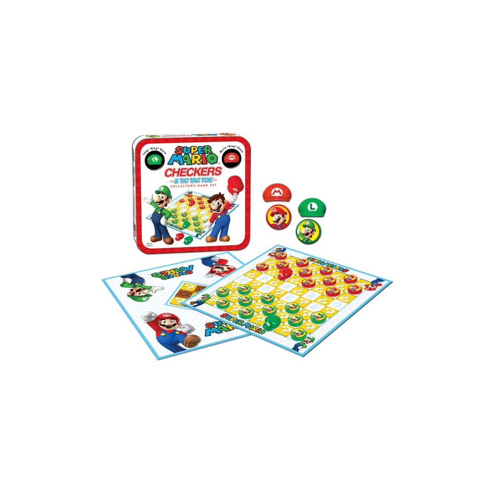 USAopoly DAMES ET TIC TAC TOE: Super Mario