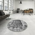 thumbnail image 4 of Ahgly Company Machine Washable Indoor Rectangle Transitional Silver Gray Area Rugs, 8' x 12', 4 of 7
