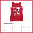 thumbnail image 7 of Love Text Skull Women's Tank Top Vivid Pink Bone Cute Gothic Skeleton Romance Art Valentine Spooky Halloween, 7 of 7