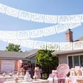 thumbnail image 5 of 6 Pcs Papel Picado Mexican Wedding Cielito Lindo Mi Bautizo Party Decor 118 Feet Dia De Los Muertos Decor Banner for Altar Mexican Wedding Birthday (White,Mi Bautizo), 5 of 7