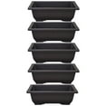 thumbnail image 2 of 5pcs Rectangular Bonsai Pots Succulent Flower Planting Pots Plastic Flowerpots No Trays, 2 of 7