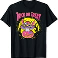 thumbnail image 1 of Disney Lilo And Stitch Halloween Trick Or Treat Neon Style T-Shirt All Size S-5XL, 1 of 4