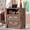 LightBrown(2 Drawers, variant on Farmhouse 26" Tall 2-Drawer Dresser with Charging Station, 23.6" Wide Wood Rustic Large Nightstand, End Side Table with Roman Column Design for Adult Bedroom, Living Room