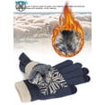 thumbnail image 6 of Luxtrada Winter Warm Texting Gloves Winter Knit Wool Gloves Touchscreen Warm Thermal Soft Lining Elastic Cuff Texting Anti-Slip for Men, 6 of 12