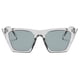 thumbnail image 2 of Gafas de sol retro unisex estilo ojo de gato, protección UV400 Plata, 2 of 9