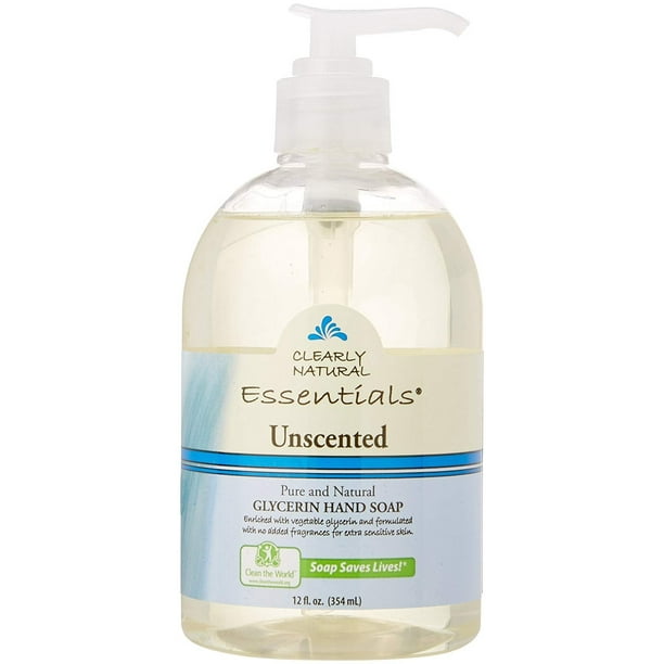 CLEARLY NATURAL Hand Soap Liquid Glycol Unscented, 12 Ounce Walmart