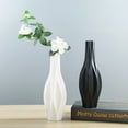 thumbnail image 5 of 1Pc Simplicity Ceramic Vase Creative Flower Vase Container European Style Household Decoration White Size L, 5 of 6