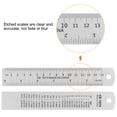 thumbnail image 4 of Steel Ruler 15cm 6 Inch & 30cm 12 Inch Metal with Conversion Table, 2 Pieces, 4 of 6