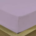 thumbnail image 2 of Cot Size 2PC Fitted Sheet - 28 x 75 Inch - 100% Egyptian Cotton Sheets 6 To 8 Inch Deep Pocket, 400TC Ultra-Soft & Cool Sheets for RVs/Bunk/Camp/Guest/Narrow & Twin Beds - Lavender Solid., 2 of 5
