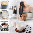 FCElectric Milk Frother,304 Stainless Steel,Handheld Foam Maker USB