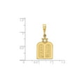thumbnail image 3 of Ten Commandments & Star of David Pendant Necklace Charm in 14K Yellow Gold with Chain for Women, 3 of 5