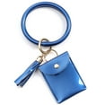 thumbnail image 2 of Large Bracelet Keychain Card Holder Tassel Bangle Key Ring Wristban With Wallet, 2 of 9