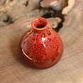 thumbnail image 2 of Pot Ceramic Ceramics Green Bule Decoration Yellow Red Living Room Home Decor Flower Vases, 2 of 5