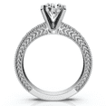 thumbnail image 3 of Pompeii Certified 1.60Ct Vintage Diamond Engagement Ring 14k Gold or Platinum Lab Grown, 3 of 7