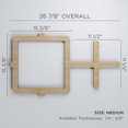 thumbnail image 2 of Ekena Millwork 26 7/8"W x 15 3/8"H x 1/4"T Medium Carlisle Decorative Fretwork Wood Wall Panels, Red Oak, 2 of 13