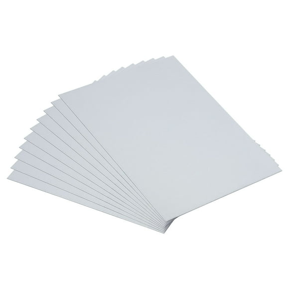 Unique Bargains 10pcs Galvanized Steel Sheet, 10x8cm Metal Sheet Galvanized Steel Plate Panels 0.5mm Thick for Roof Flashing