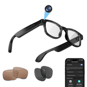 AI Smart Glasses with Camera,8MP HD Photo Video Recording Glasses for Women&Men,Real-Time Translation, AI Voice Assistant for Travel, Meetings & Vlogging