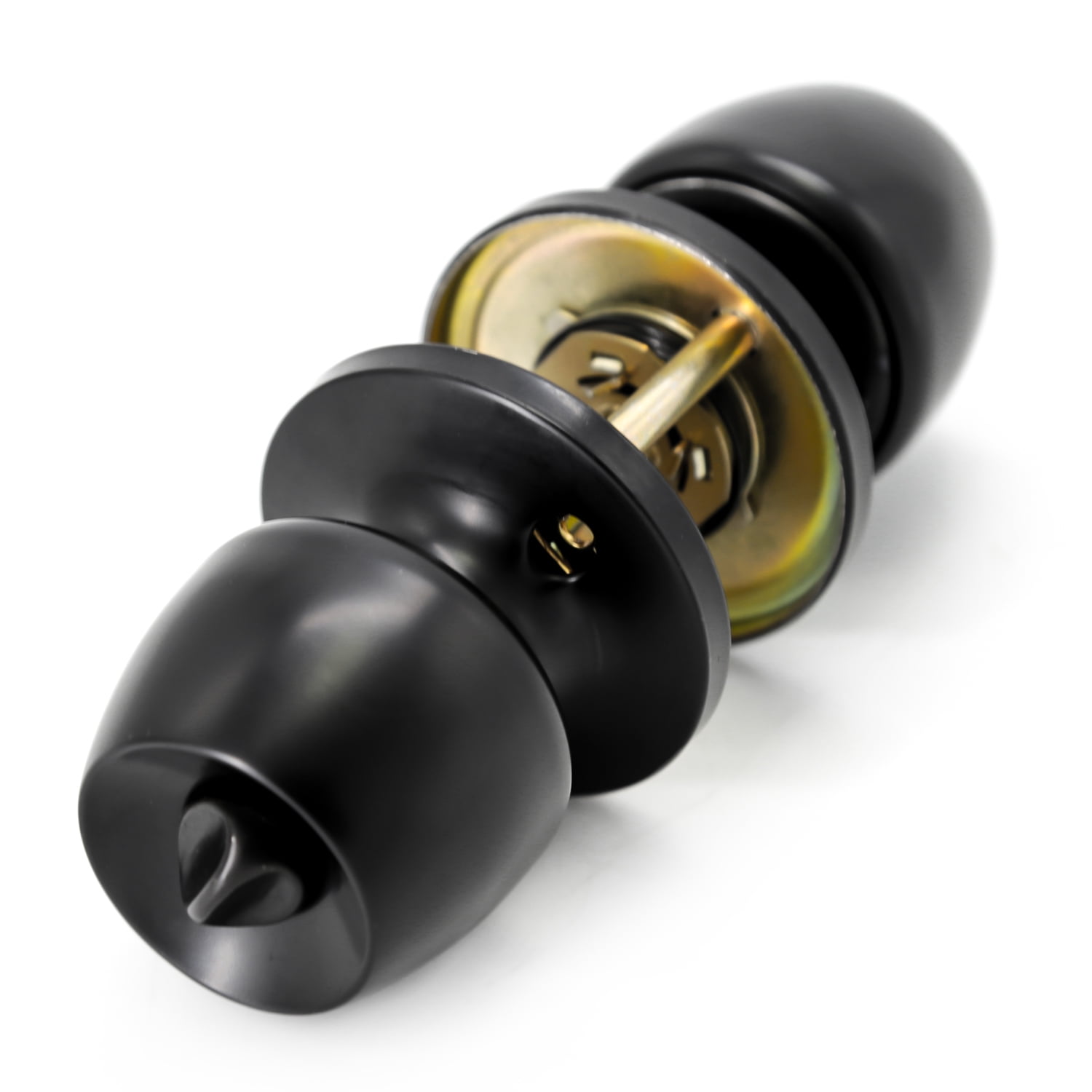 Villar Home Designs Door Knob Versa Black Keyed 2 Pack
