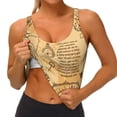 thumbnail image 4 of PAYOHTO Women's Sports Vest Vintage Globe Compass World Map Quick-drying Breathable Lightweight Elastic Exercise Daily Wear Summer Gift, 4 of 10