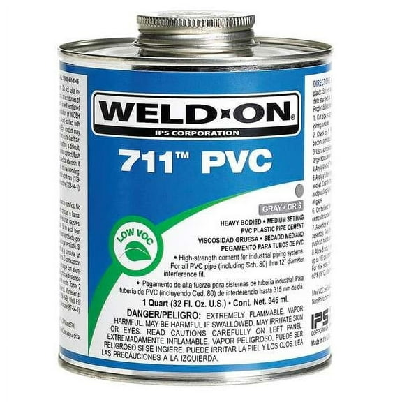 Weld-On PVC Gray Heavy Bodied Pint 13975