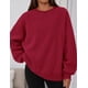 thumbnail image 5 of Sudadera PRETTYGARDEN para Mujer Oversized con Cuello Redondo Roja, 5 of 6