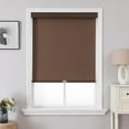 thumbnail image 1 of Pantallas enrollables Joydeco, 100% opacas, inalámbricas, 53 x 122 cm, color café, 1 of 6