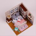 thumbnail image 3 of Miniatura Super Mini Tamaño Casa de muñecas Modelo Kits de construcción de madera, 3 of 8