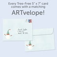thumbnail image 3 of Tree-Free Greetings Christmas Greeting Card 2 Pack, 100% Recycled Paper, 5x7, Overstuffed Christmas (GT65835), 3 of 6