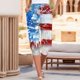thumbnail image 2 of Pantalones Capri Casual Elastic Tie Waist Loose Long Independence Day Pantalones de Mujer con Bolsillos, 2 of 6