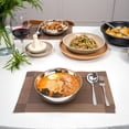 thumbnail image 2 of 2 Pack 304 Stainless Steel Pasta Bowls, 47oz Double Walled Insulated Soup Salad Bowls Unbreakable, 8.7" Large Cereal/Ramen/Udon/Noodle/Pho Bowl Plates with 2 Spoons & Forks, Dishwasher Safe, 2 of 7